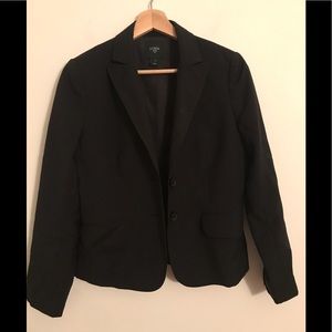 J Crew Super 120s Black Blazer Size 4